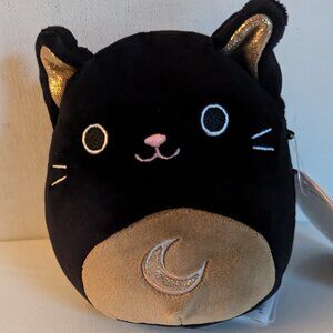 NWT 5" Monk Black Halloween Cat Squishmallows Moon Wicca Collectible Plush Toy